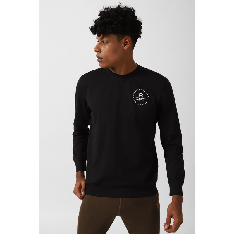 Reebok Mens All Sports Stretch Sweatshirt Black (M)