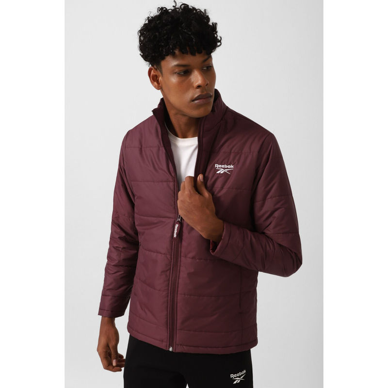 Reebok Mens Gusto Puffer Jacket Burgundy (L)