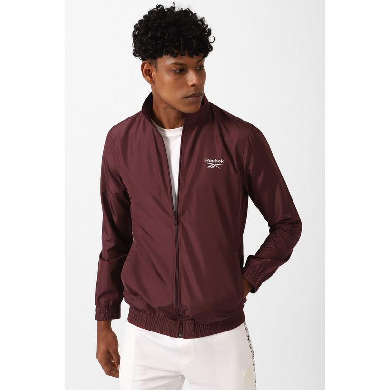 Reebok Mens WVN Track Jacket Burgundy (XS)