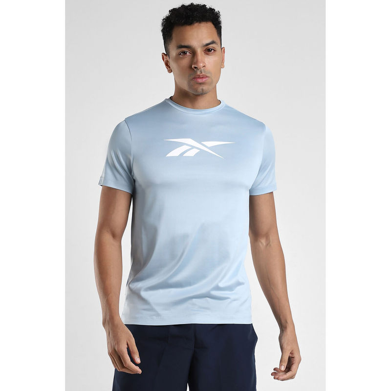 Reebok Blue Men T Shirt (S)