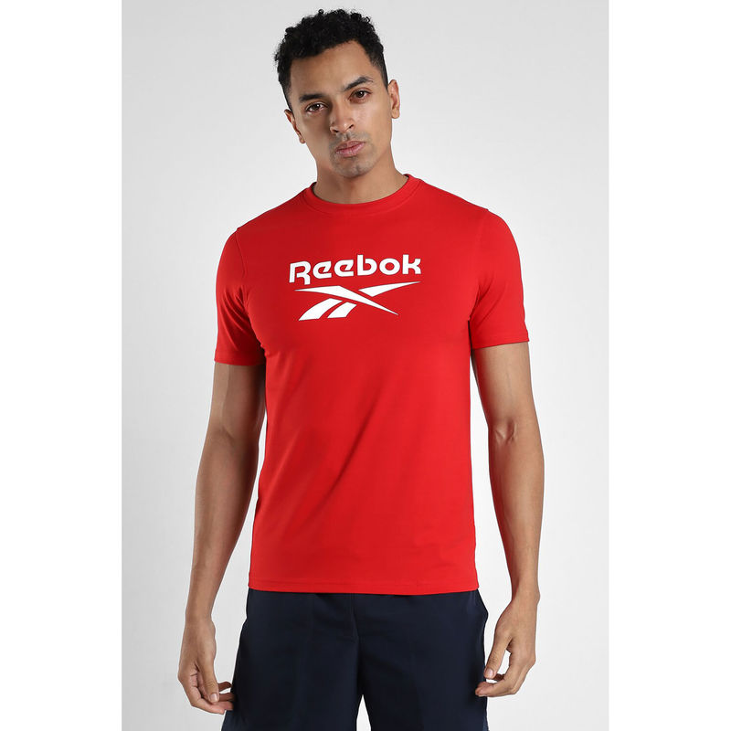 Reebok Red Men T Shirt (XL)
