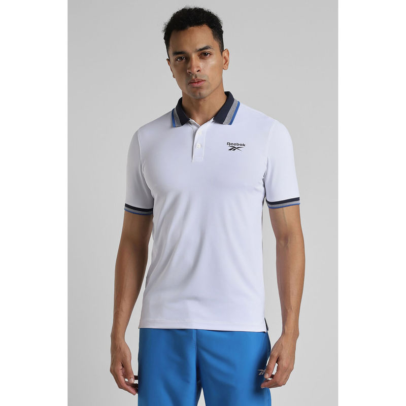 Reebok White Men Polo T-Shirt Shirt (XS)