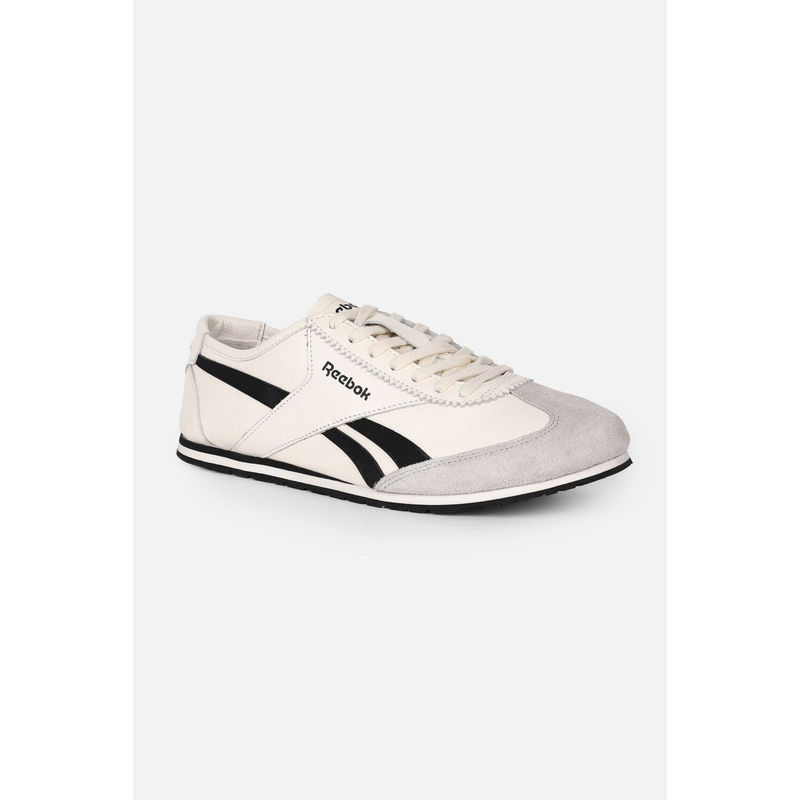 Reebok Cream & Black Unisex Super Club Classic Leather Sneakers (UK 11)