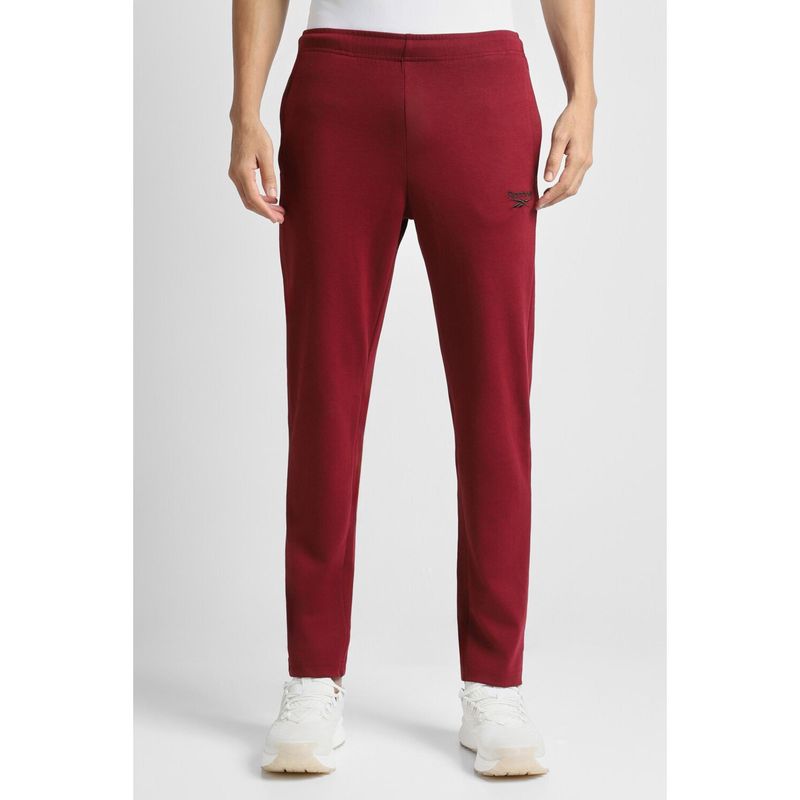 Reebok Men Maroon Track Pants (XS)