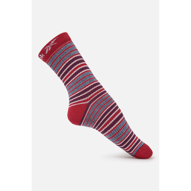 Reebok Unisex Stripe Affair Crew Socks - Multi-Color (L)
