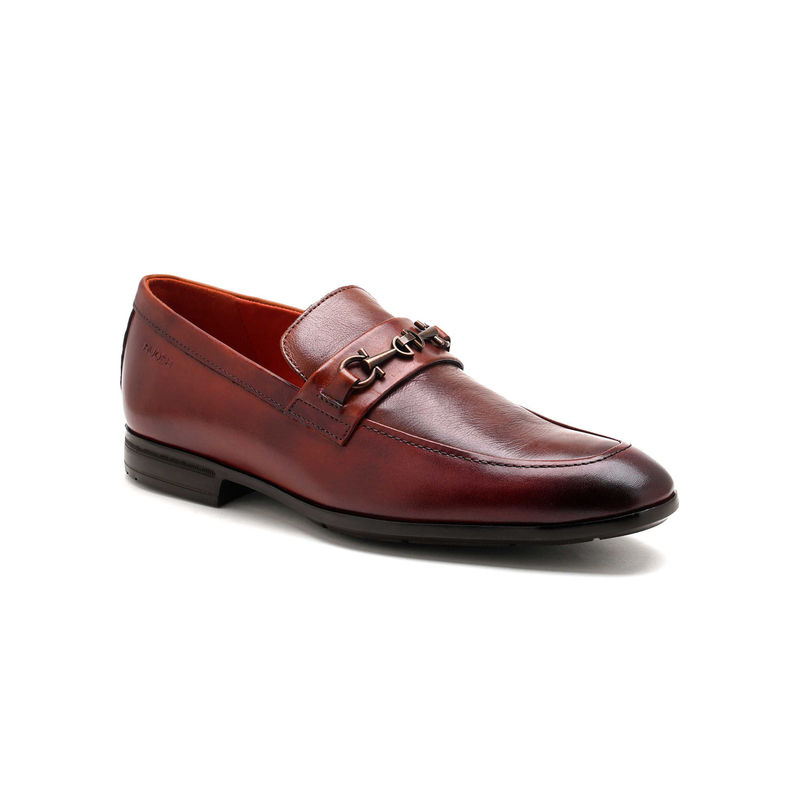 Ruosh Maroon Formal Slip On Loafers (UK 8)