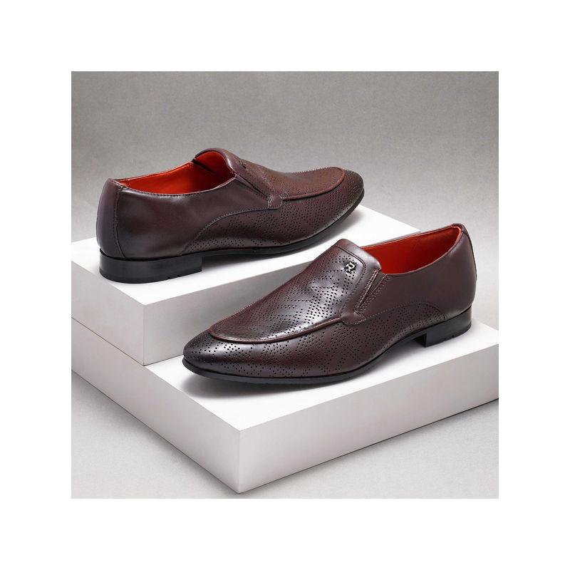 Ruosh Occasion Slip On Loafer - Burgundy (UK 7)
