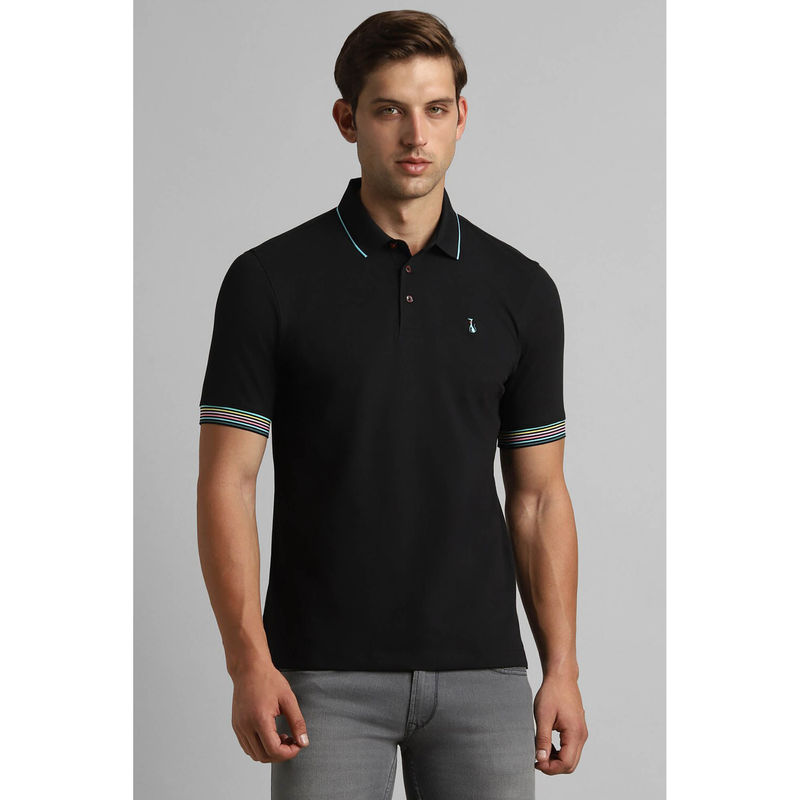Simon Carter Black Polo T-Shirt for Men for Men (M)