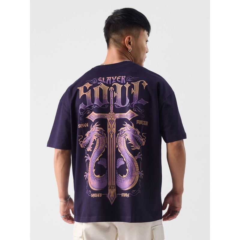 The Souled Store Original Slayer Men Oversized T-Shirts (L)