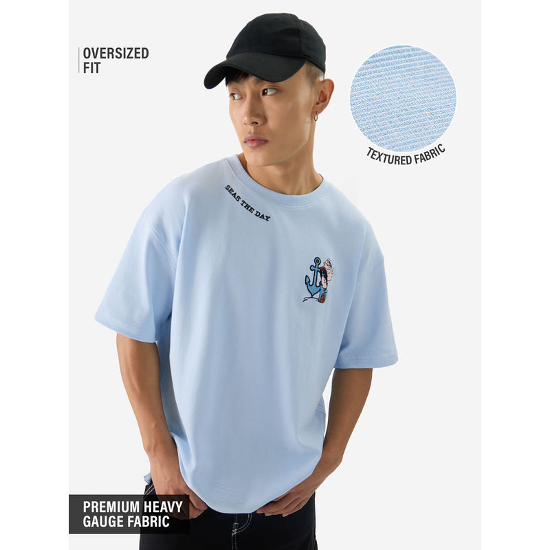 The Souled Store Official Popeye Seas The Day Oversized T-Shirt (XL)