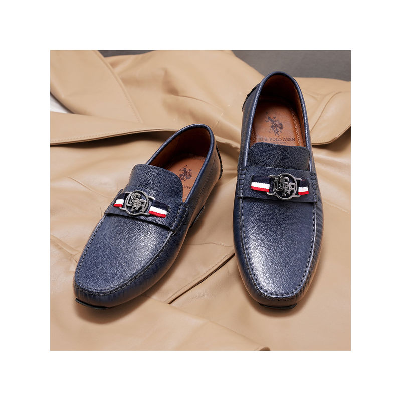 U.S. POLO ASSN. Men HERMES 5.0 Navy Driving Shoe (UK 6)