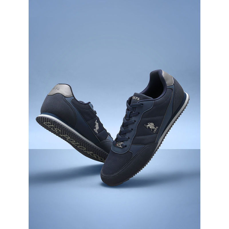 U.S. POLO ASSN. Men Eliza 2.0 Navy Work Casuals Lace Up Shoes (UK 9)
