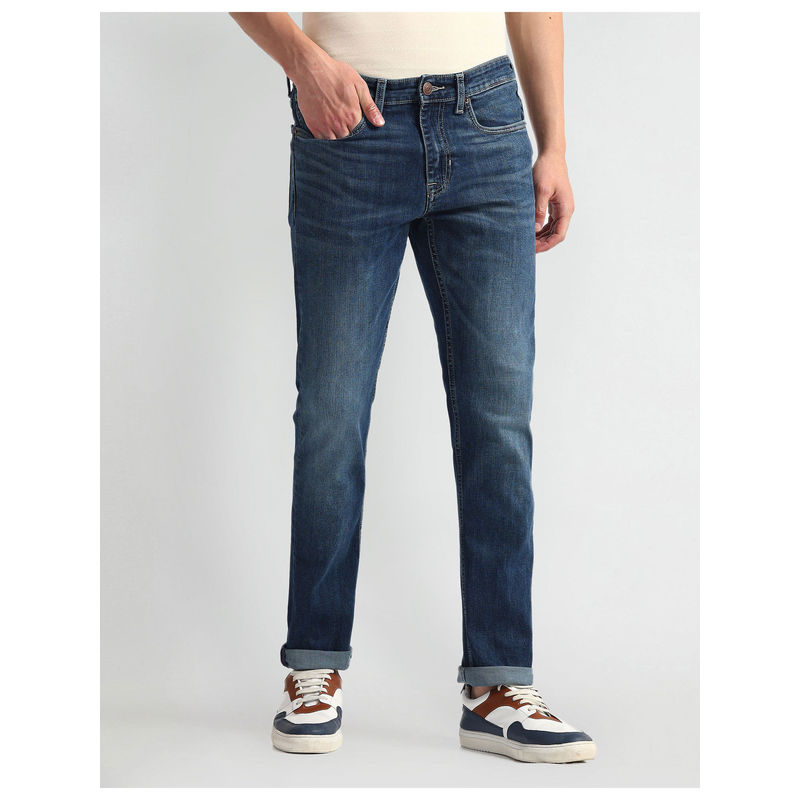 U.S. POLO ASSN. Brandon Slim Tapered Fit Blue Jeans (38)