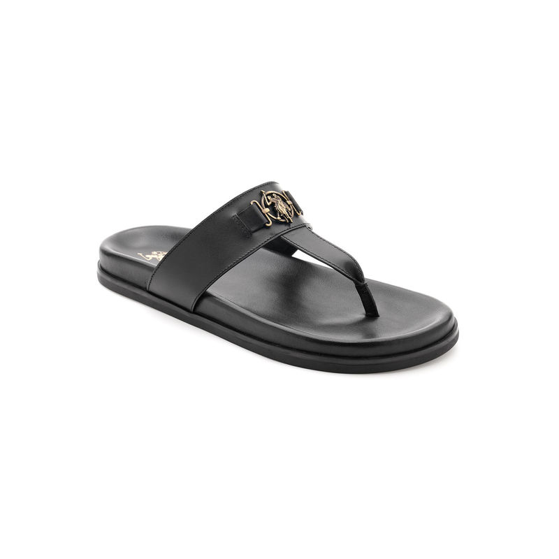U.S. POLO ASSN. Men Rudi Black Sandals (UK 7)