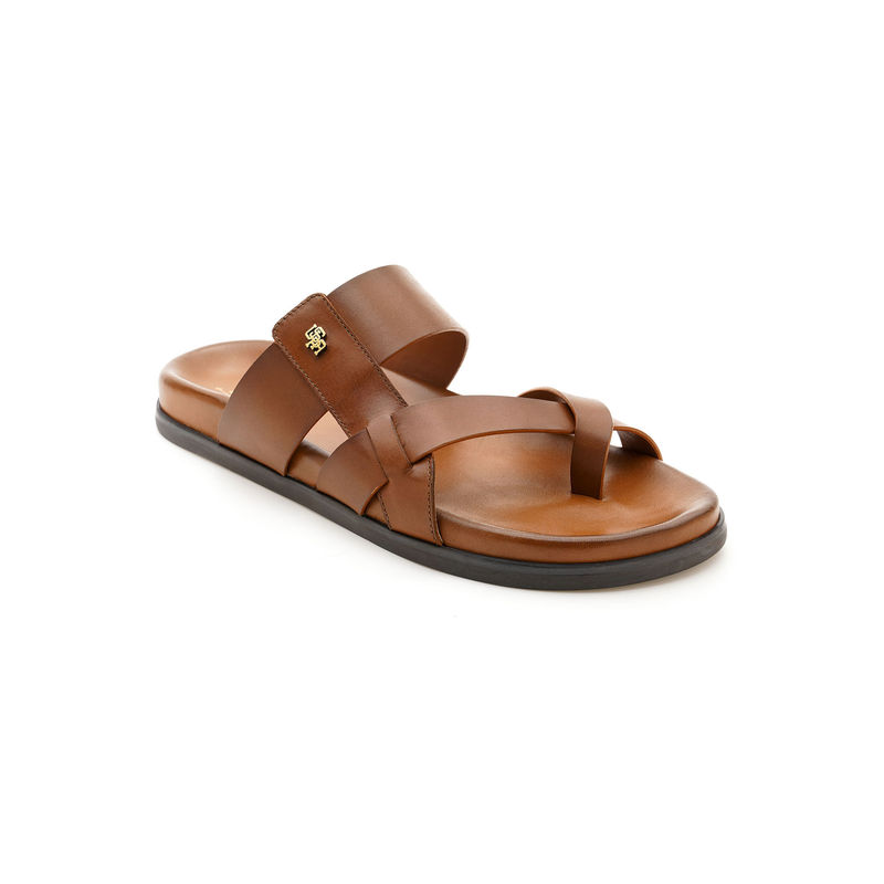 U.S. POLO ASSN. Men Iker Tan Flat Sandals (UK 9)