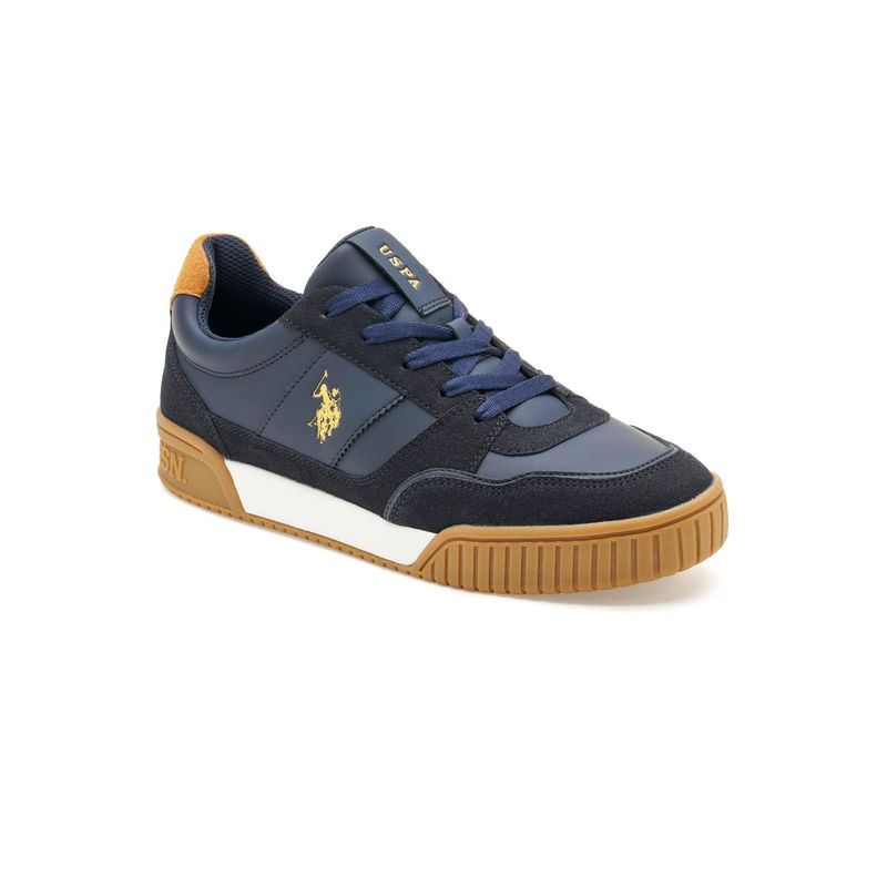 U.S. POLO ASSN. Men Navy Blue Rever Sneakers (UK 8)
