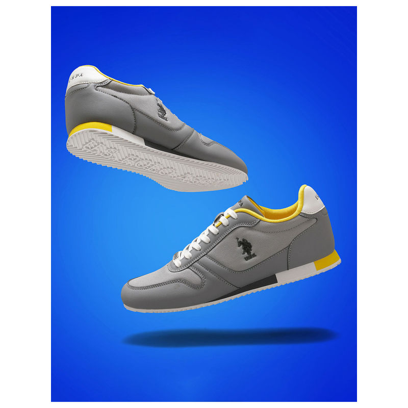 U.S. POLO ASSN. Men Grey Clemt 3.0 Sneakers (UK 10)