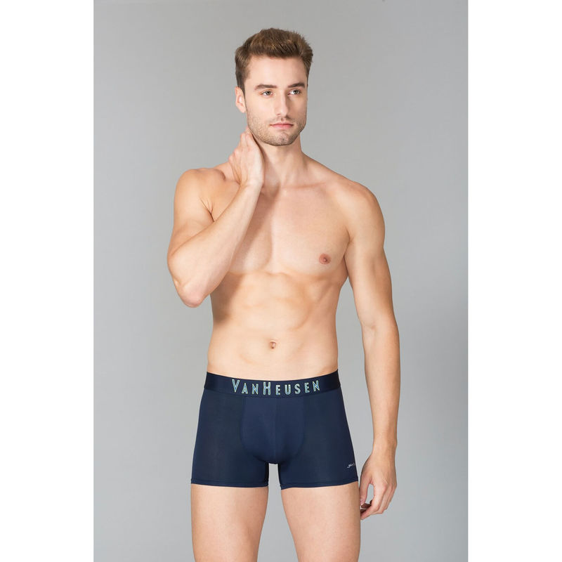 Van Heusen Men Swift Dry & Breathable AIR Series Active Trunks - Dark Navy (M)