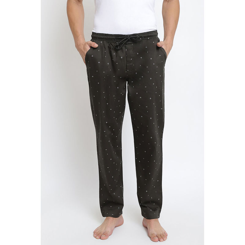 Van Heusen Athleisure Men Allover Print & Drawstring Waist Pyjamas - APP14 (S)