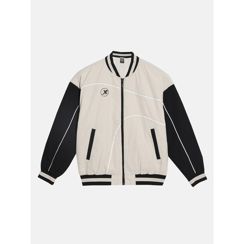 Xtep Antique Off White Padded Down Jacket for Men (XL)