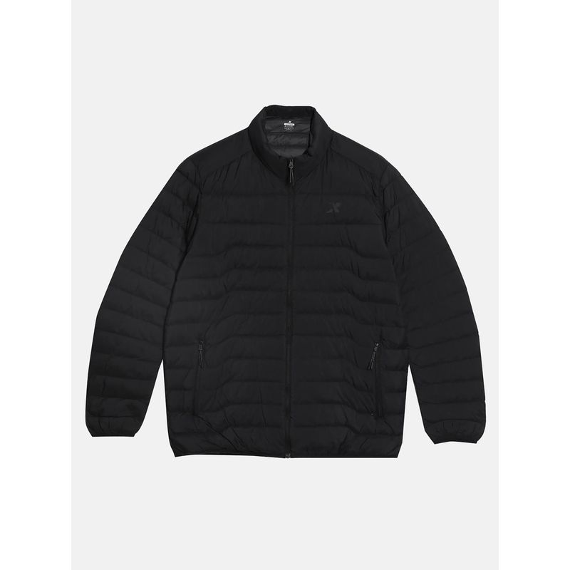 Xtep Black Padded Down Jacket for Men (XL)