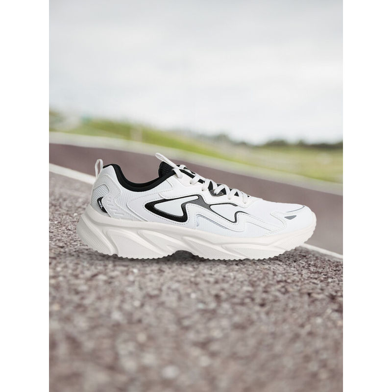 Xtep Men Running Sports Outdoor Shoes White & Black (UK 7)