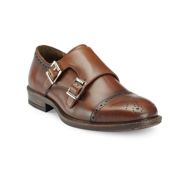 Buy Teakwood Leathers Brown Solid Formal Shoes Online