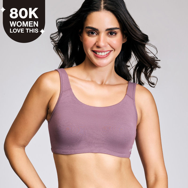 Nykd By Nykaa Soft Cup Easy-Peasy Slip-On Bra With Full Coverage -Flint-Nyb113 (XS)