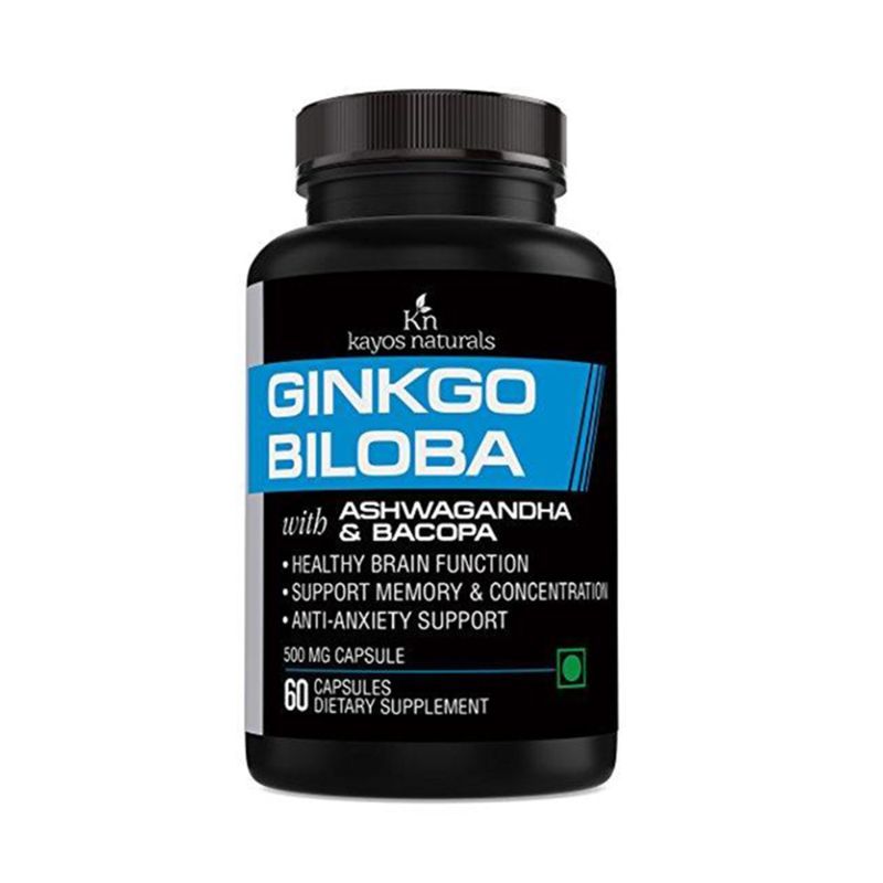 Kayos Ginkgo Biloba With Ashwagandha And Bacopa Buy Kayos Ginkgo