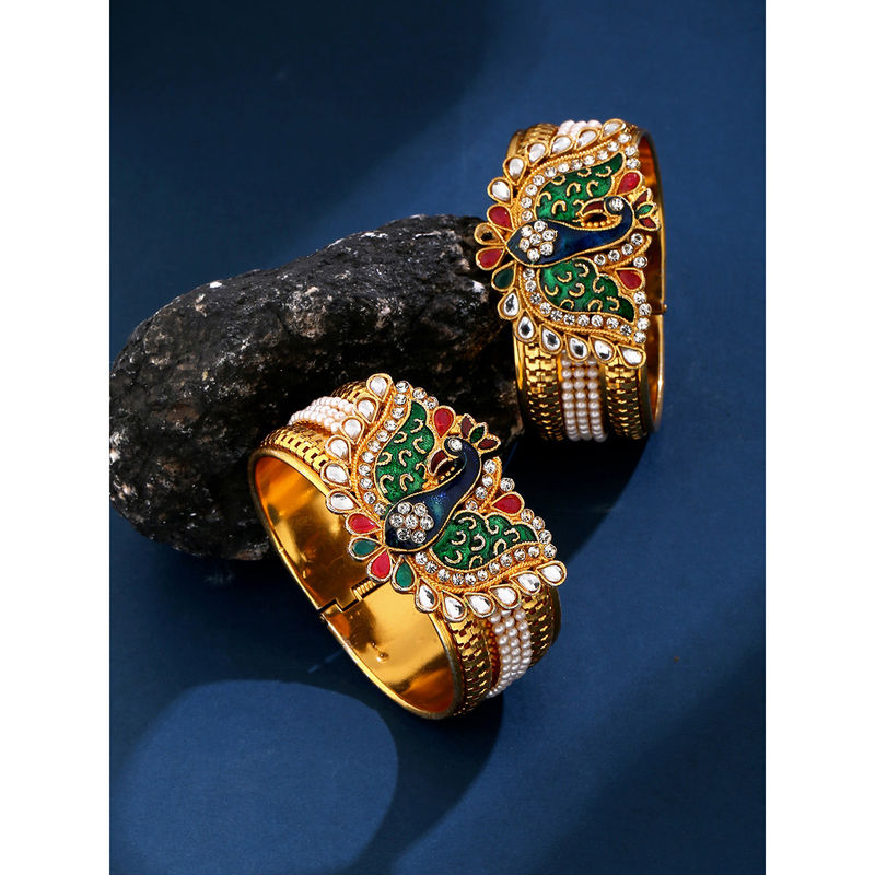 Jadau kangan in discount gold