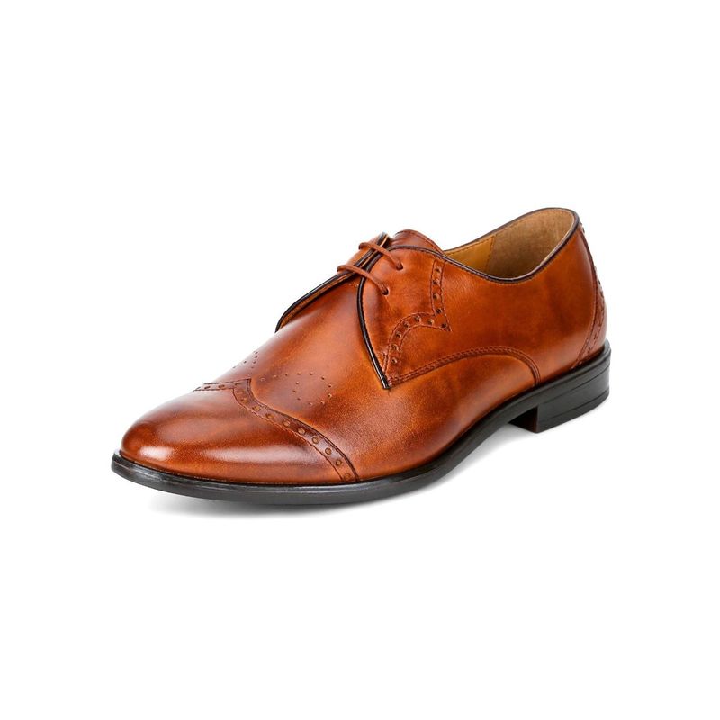 Churchill & Company Leather Tan Formal Shoes (UK 6)