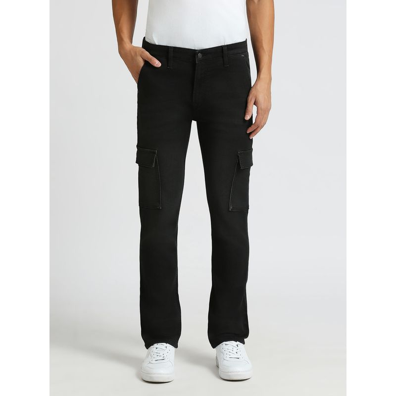 Pepe Jeans Cargo Straight Mid Rise Black Jeans (32)