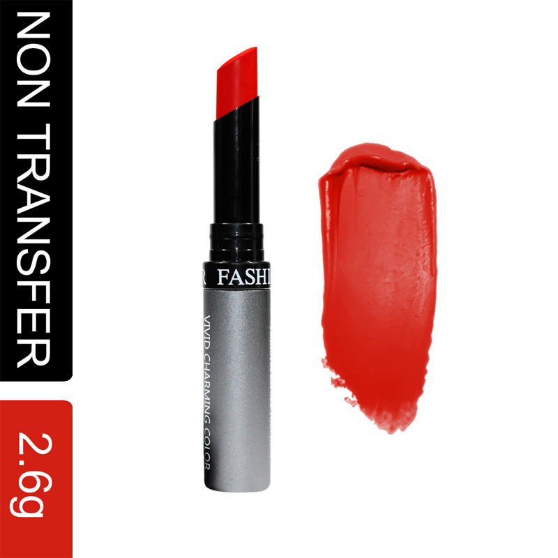 FASHION COLOUR Kiss Lip No-Transfer Lipstick - 80 Purplish Red