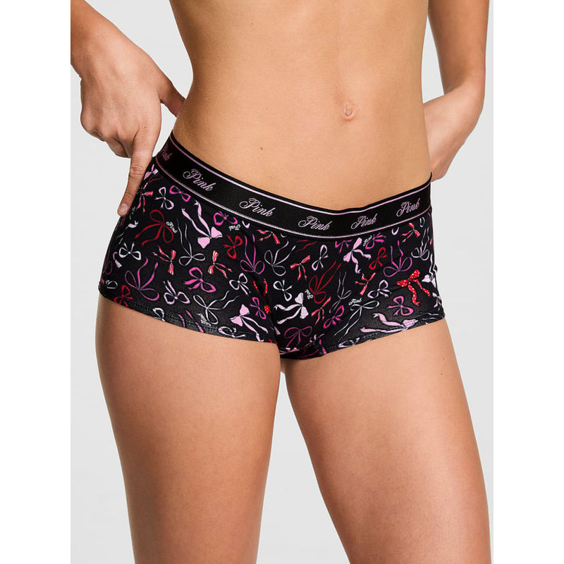 Victoria's Secret Black Cotton Boyshorts (S)