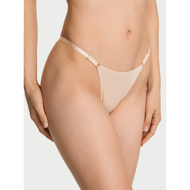 Victoria's Secret Beige Very Sexy Smooth Adjustable V-String Panty (XL)