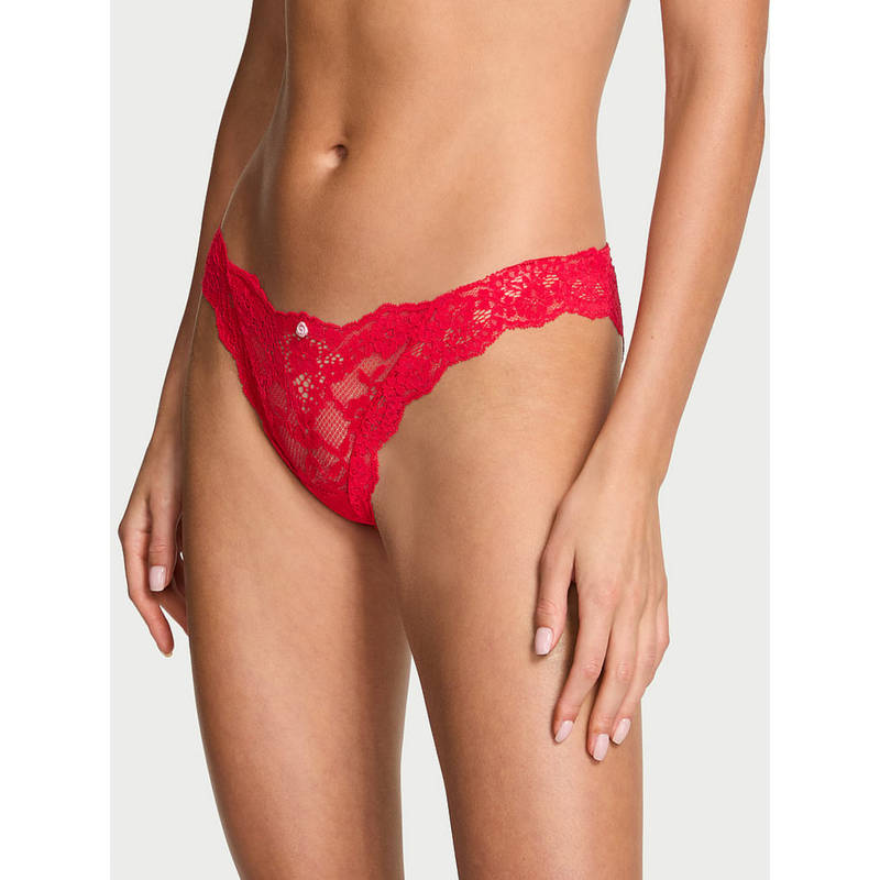Victoria's Secret Red Dream Angels Lace Bikini Panty (XS)