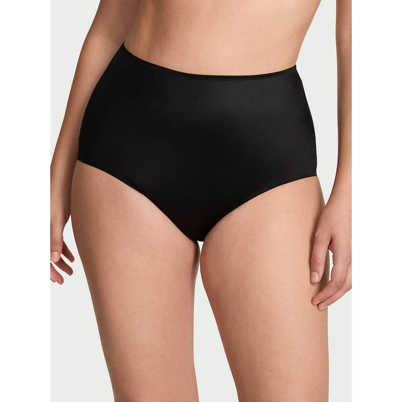 Victoria's Secret Black Smooth High-Waist Brief Panty (S)
