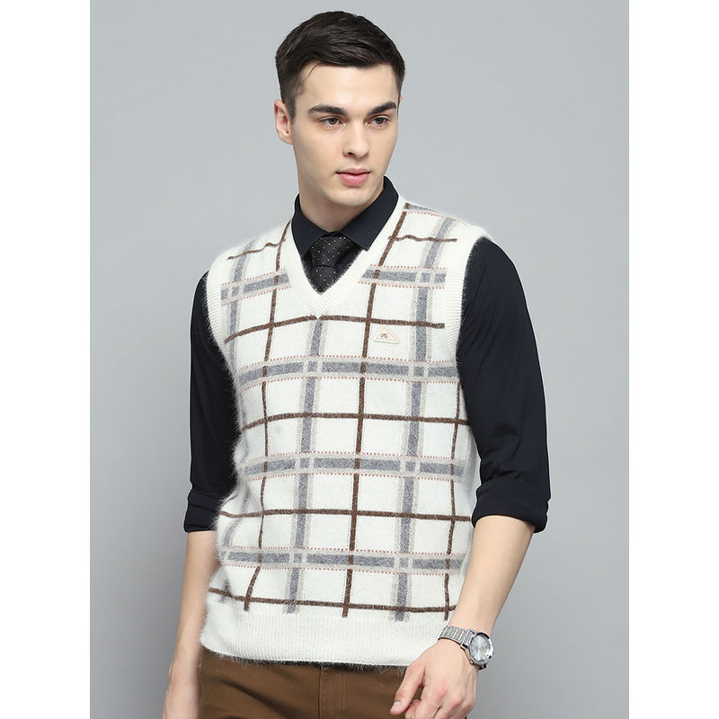 Monte Carlo Men Off White Stripes Sweater (3XL)