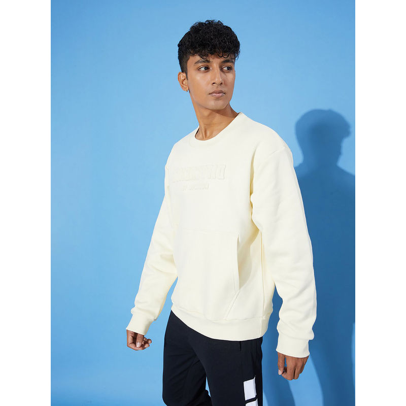Difference of Opinion Off White Oversized Sweatshirt (2XL)