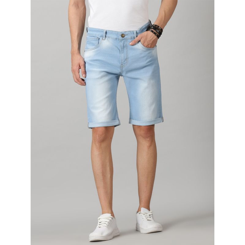 VUDU Light Blue Denim Shorts (30)