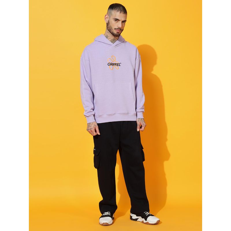Griffel No One Saves You Oversized Lavender Tracksuit (Set of 2) (S)