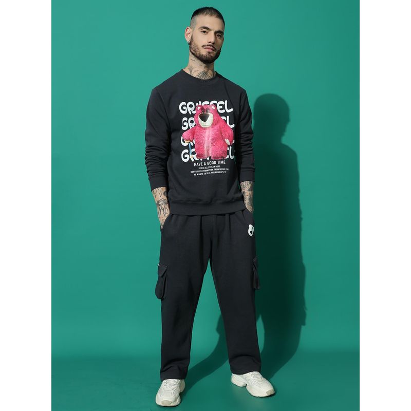 Griffel Teddy Regular Fit Charcoal Tracksuit (Set of 2) (XL)