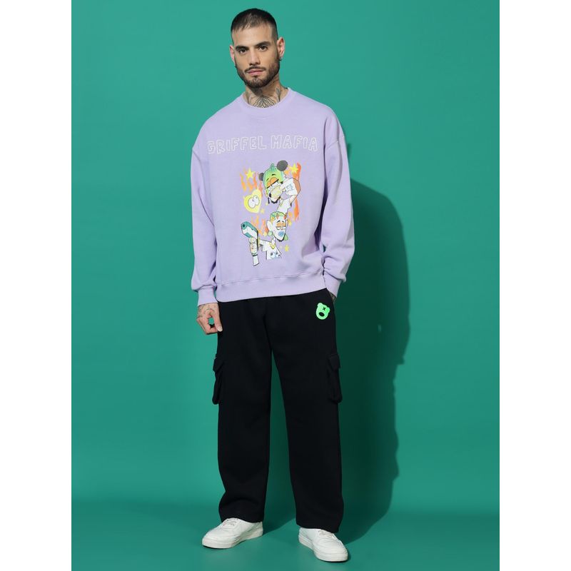 Griffel Mafia Oversized Lavender Tracksuit (Set of 2) (S)