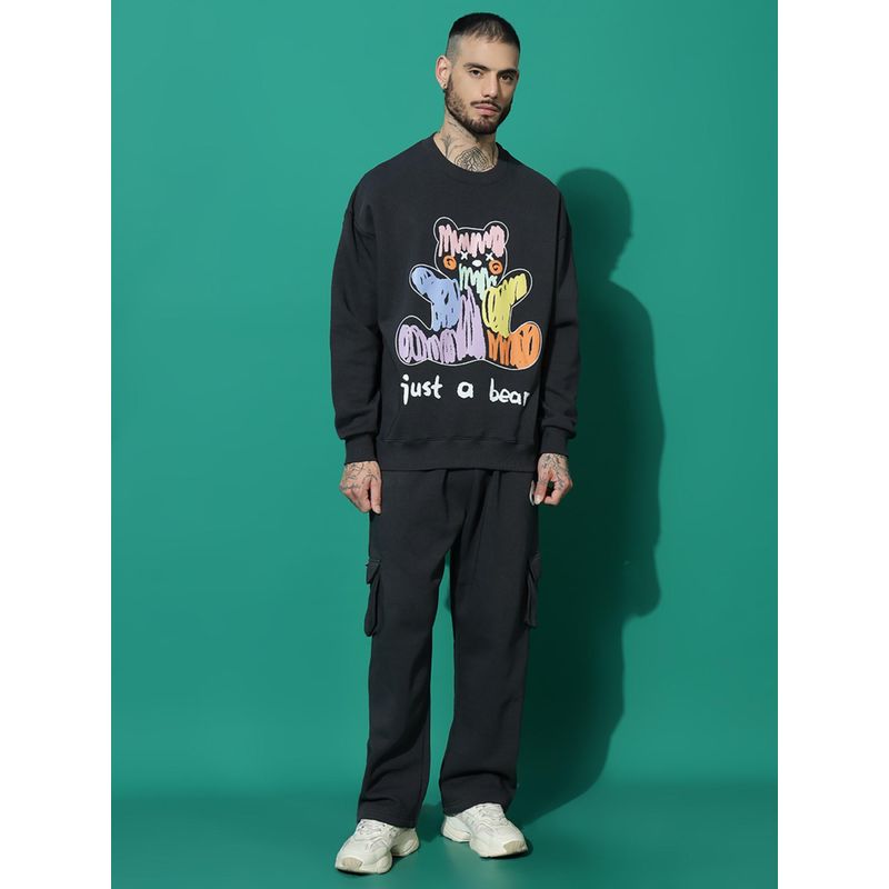 Griffel JUST A BEAR Oversized Charcoal Tracksuit (Set of 2) (S)