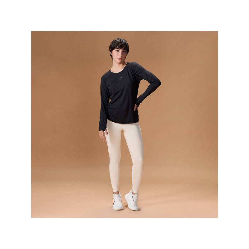 Kica Regular Fit Basic Full Sleeve T-Shirt With A Round Neck KIC030-BLACK (XL)