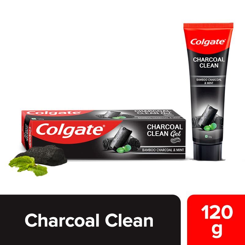 Buy Colgate Charcoal Clean Toothpaste, Black Gel Paste (120gm) Online