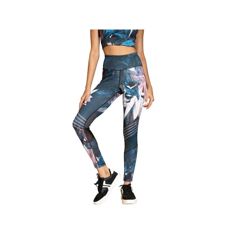 Silvertraq Womens Ath Perform Printed 7/8 High Waist Leggings Zen Flora (XS)