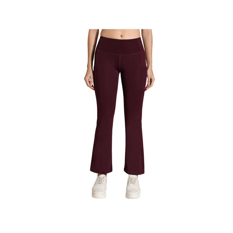 Silvertraq Luna Sculpt Straight Trackpants Plum (XS)