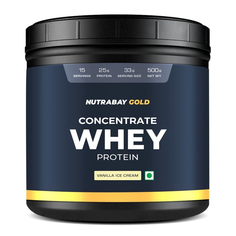 Nutrabay Gold 100% Whey Protein Concentrate - Vanilla Ice Cream