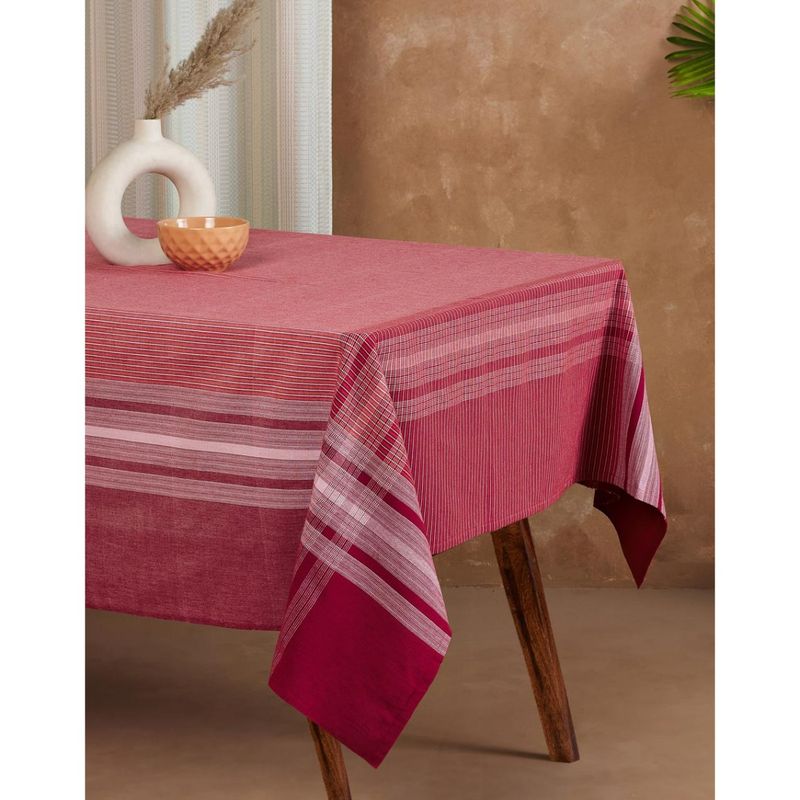 Buy Fabindia Maroon Alara Cotton Table Cover Online